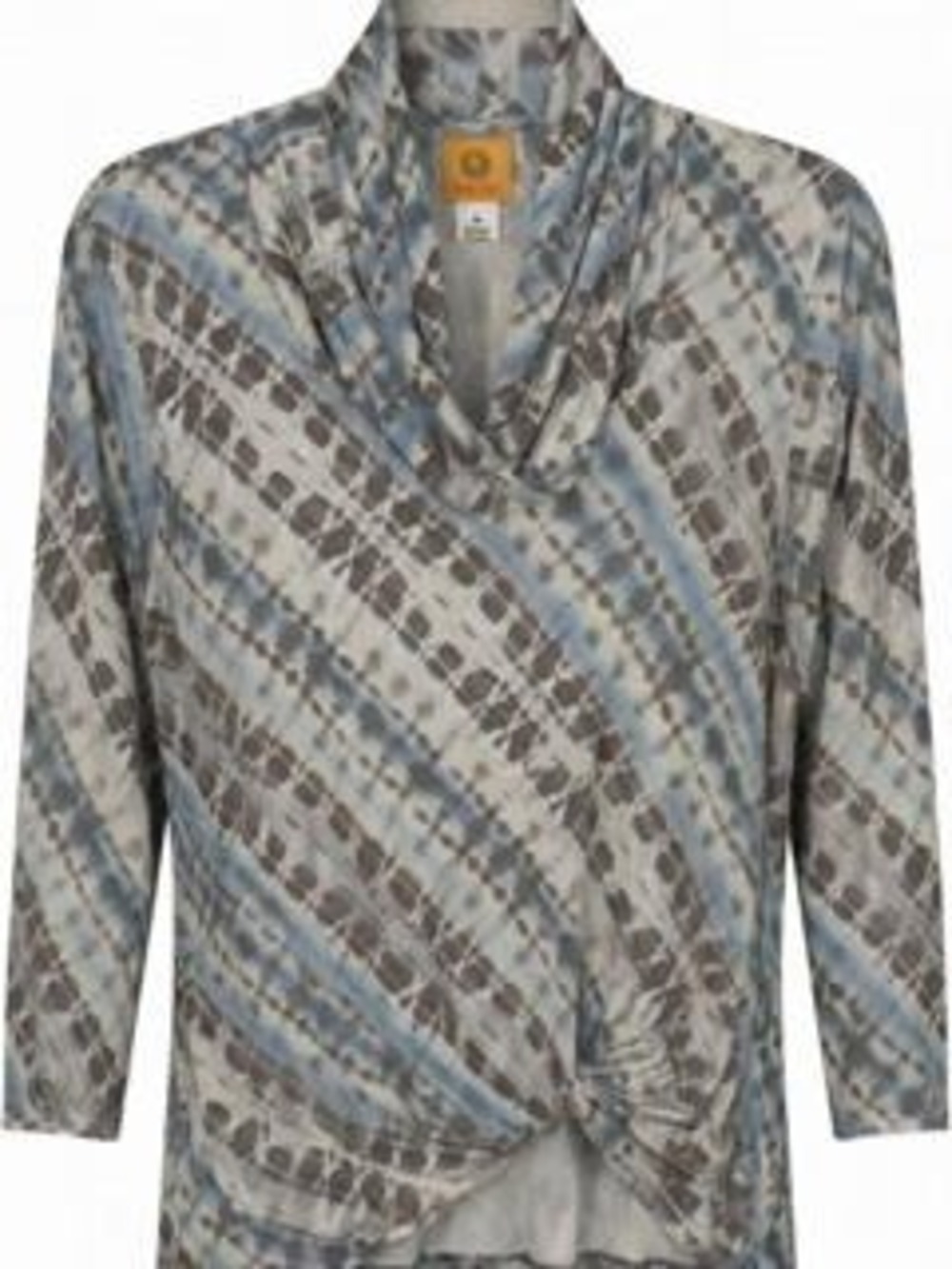 Ruby Rd. Blue Gray Cowl Neck Top M Blue